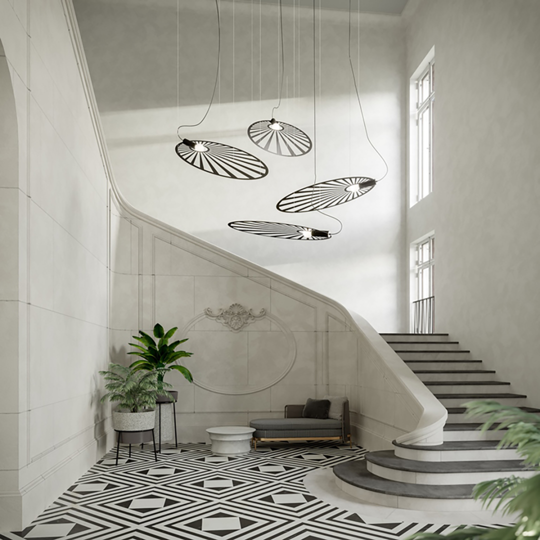 Lampa wisząca LEHDET czarna - 13750