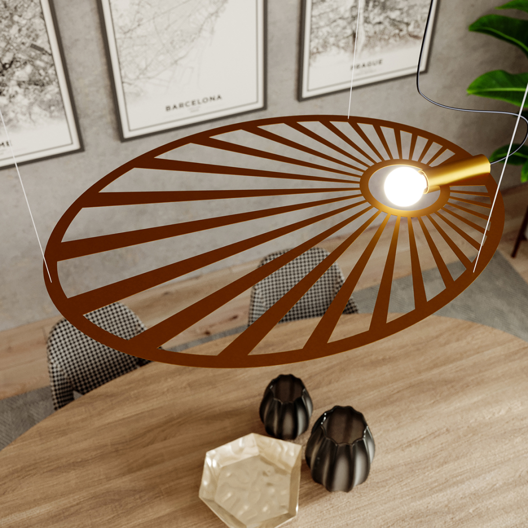 Lampa wisząca LEHDET złota - 13763