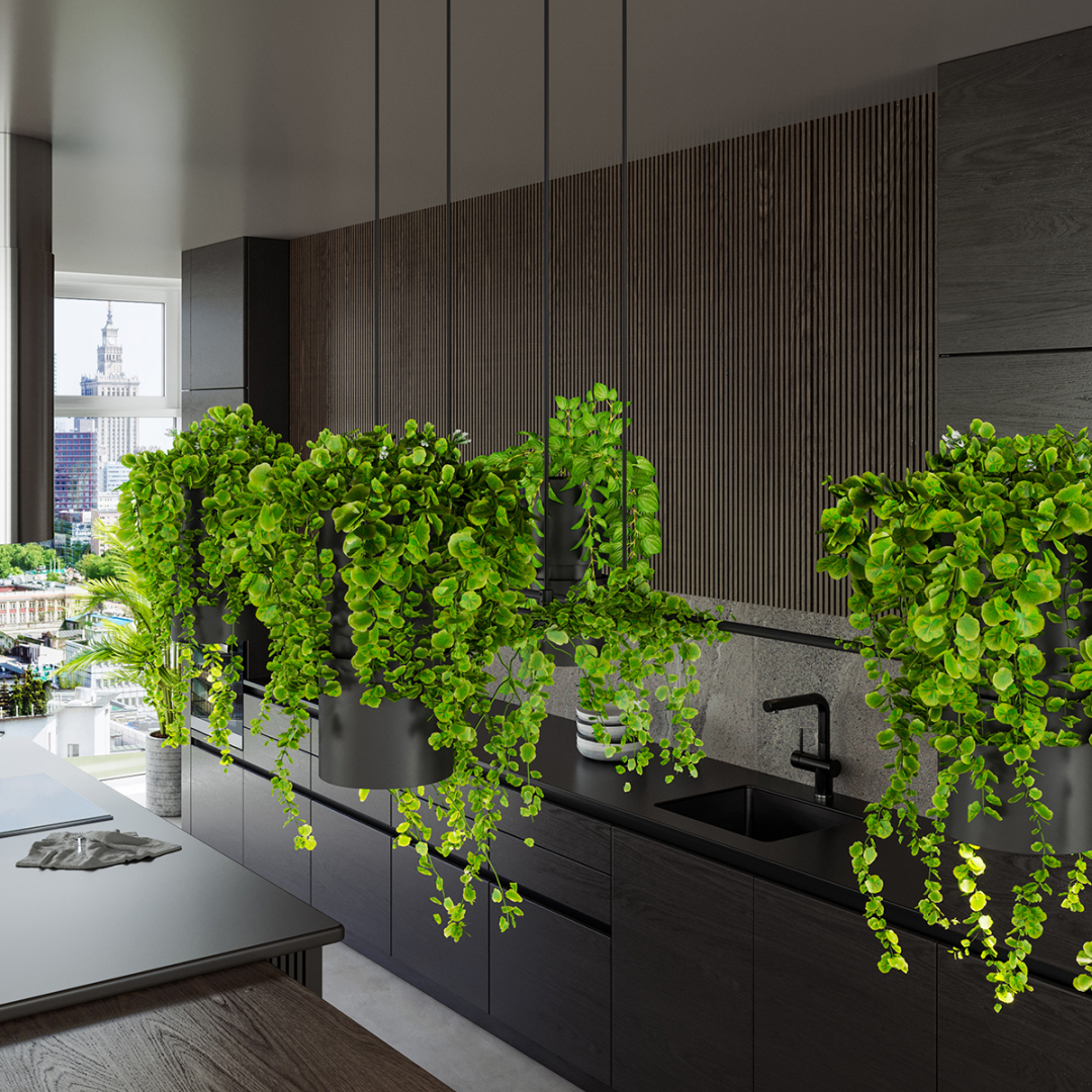 Lampa wisząca KUKKIA czarna - 13772