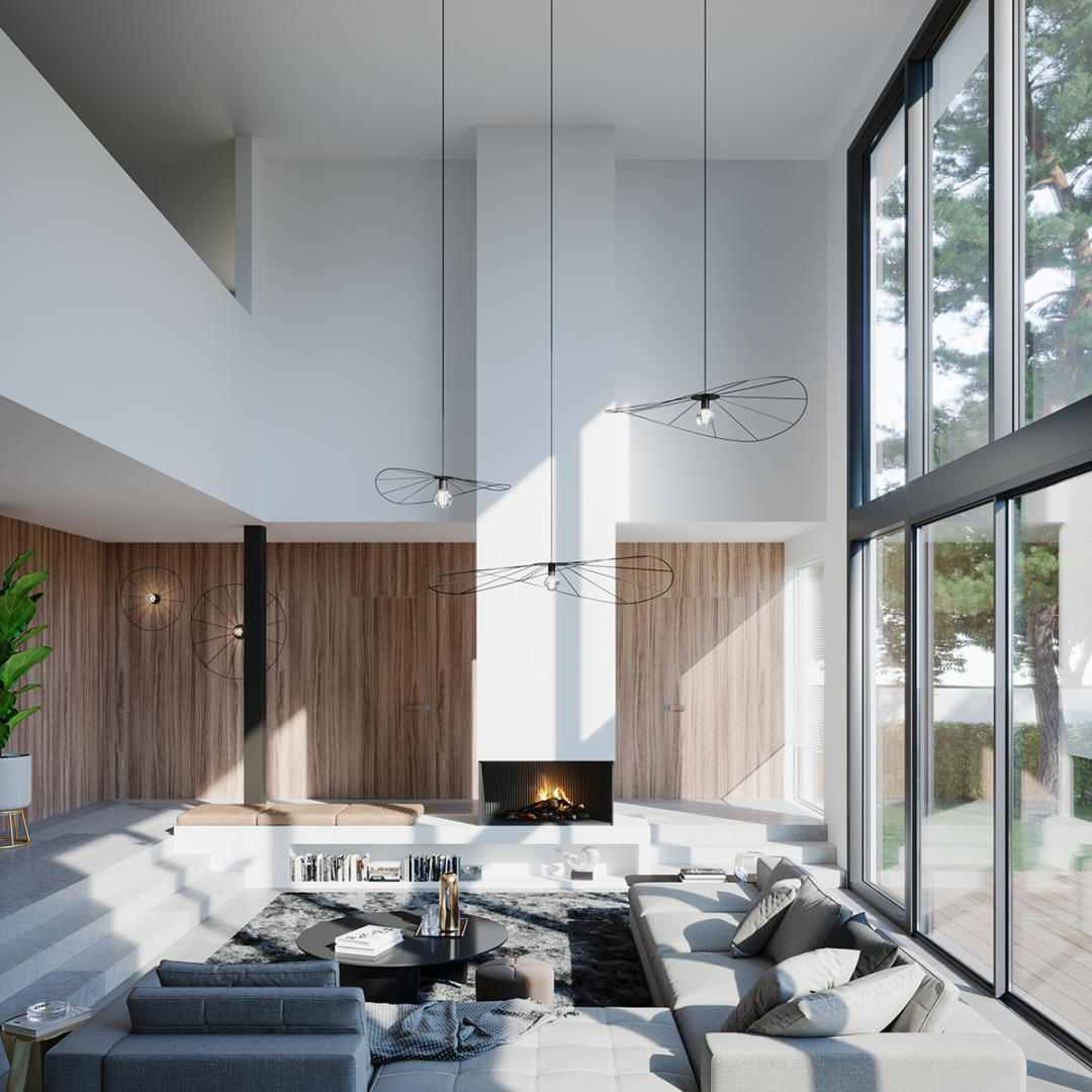 Lampa wisząca ESKOLA 70 czarna - 13802