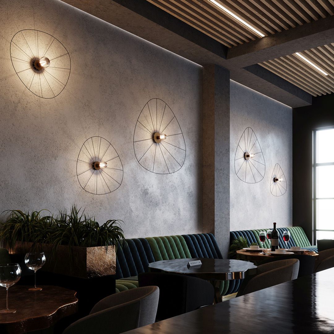 Kinkiet / Plafon ESKOLA 70 czarny - 13818