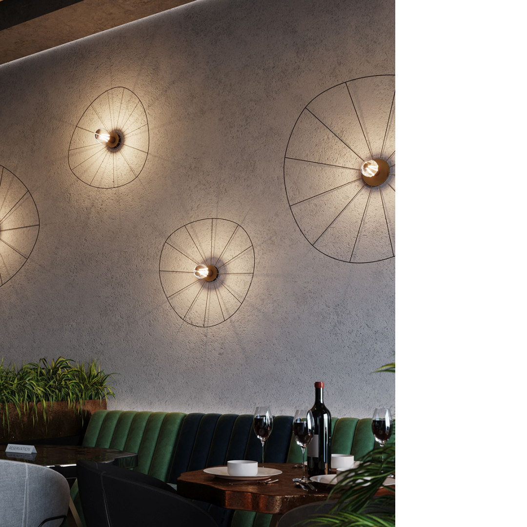 Kinkiet / Plafon ESKOLA 70 czarny - 13820