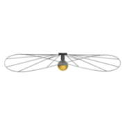 Kinkiet / Plafon ESKOLA 140 czarny