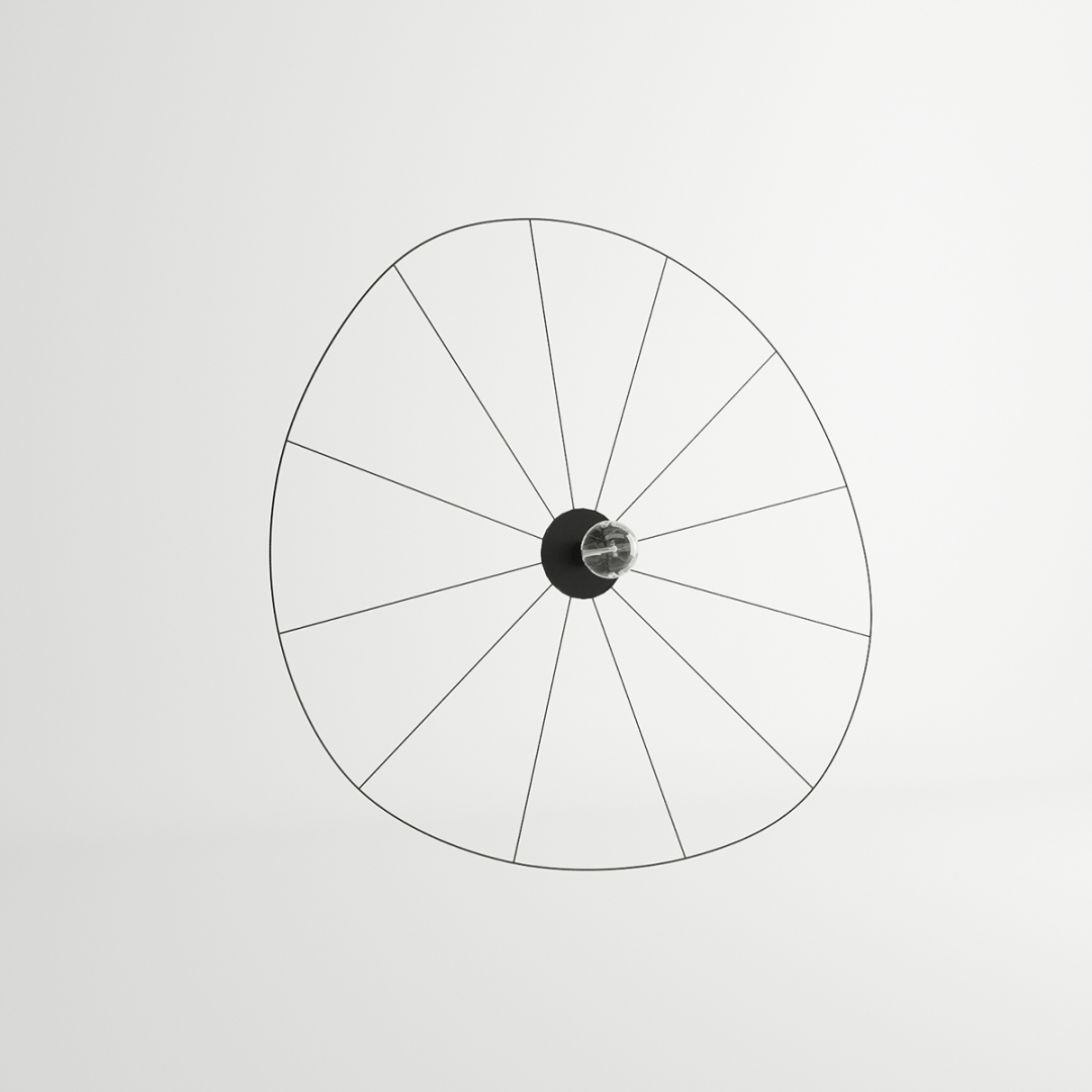 Kinkiet / Plafon ESKOLA 140 czarny - 13839