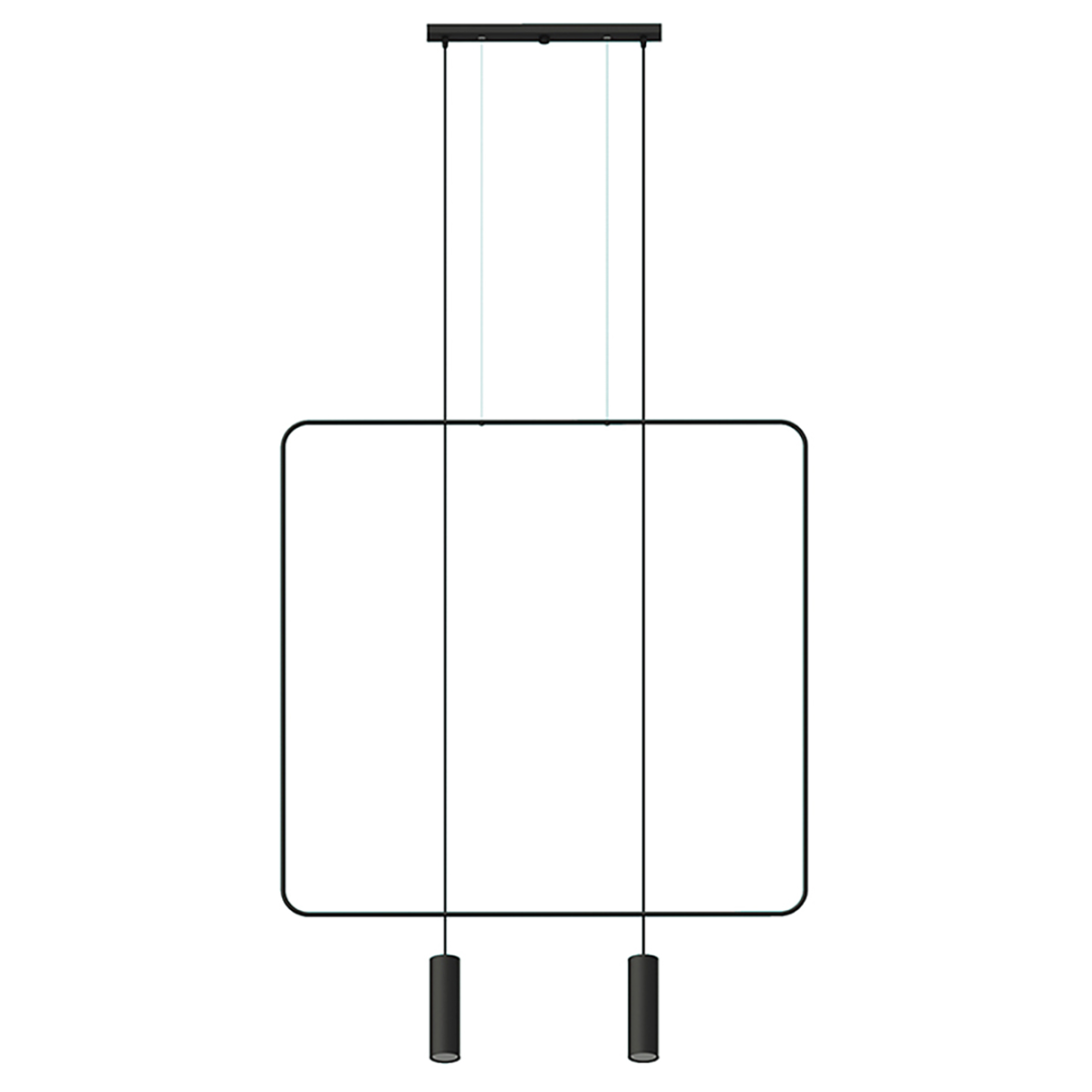 Lampa wisząca RANA 2 czarna - 13871