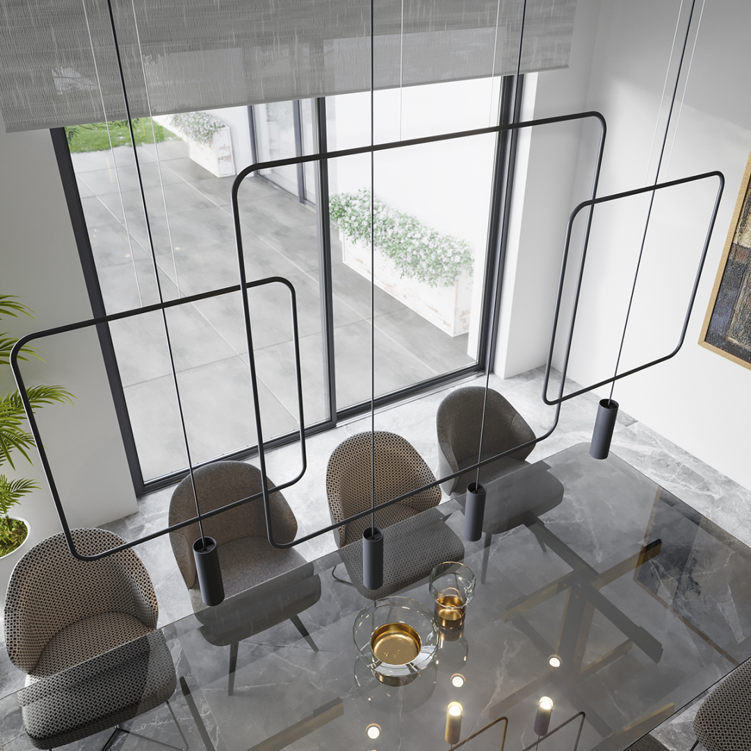 Lampa wisząca RANA 2 czarna - 13876