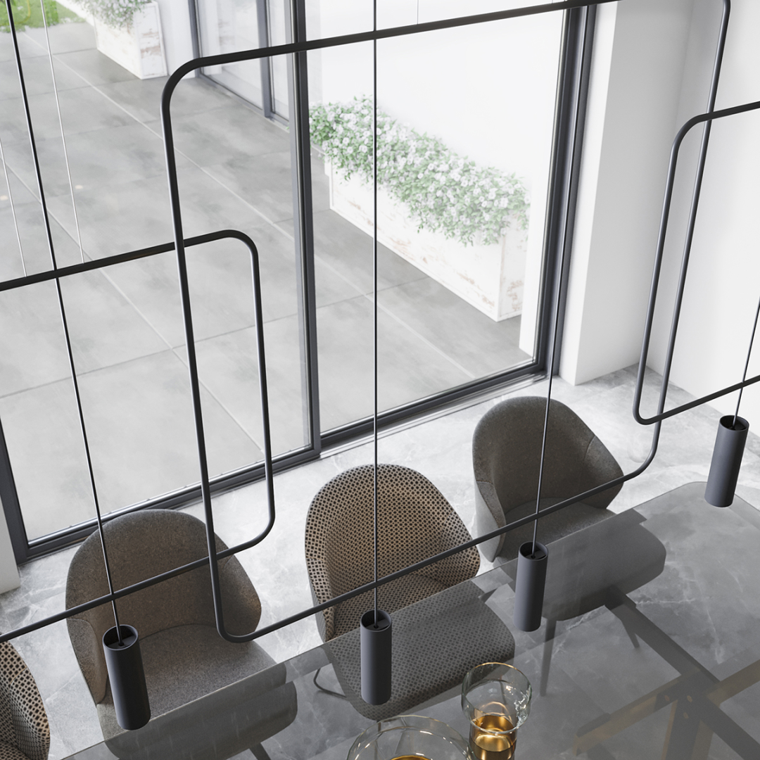 Lampa wisząca RANA 2 czarna - 13877