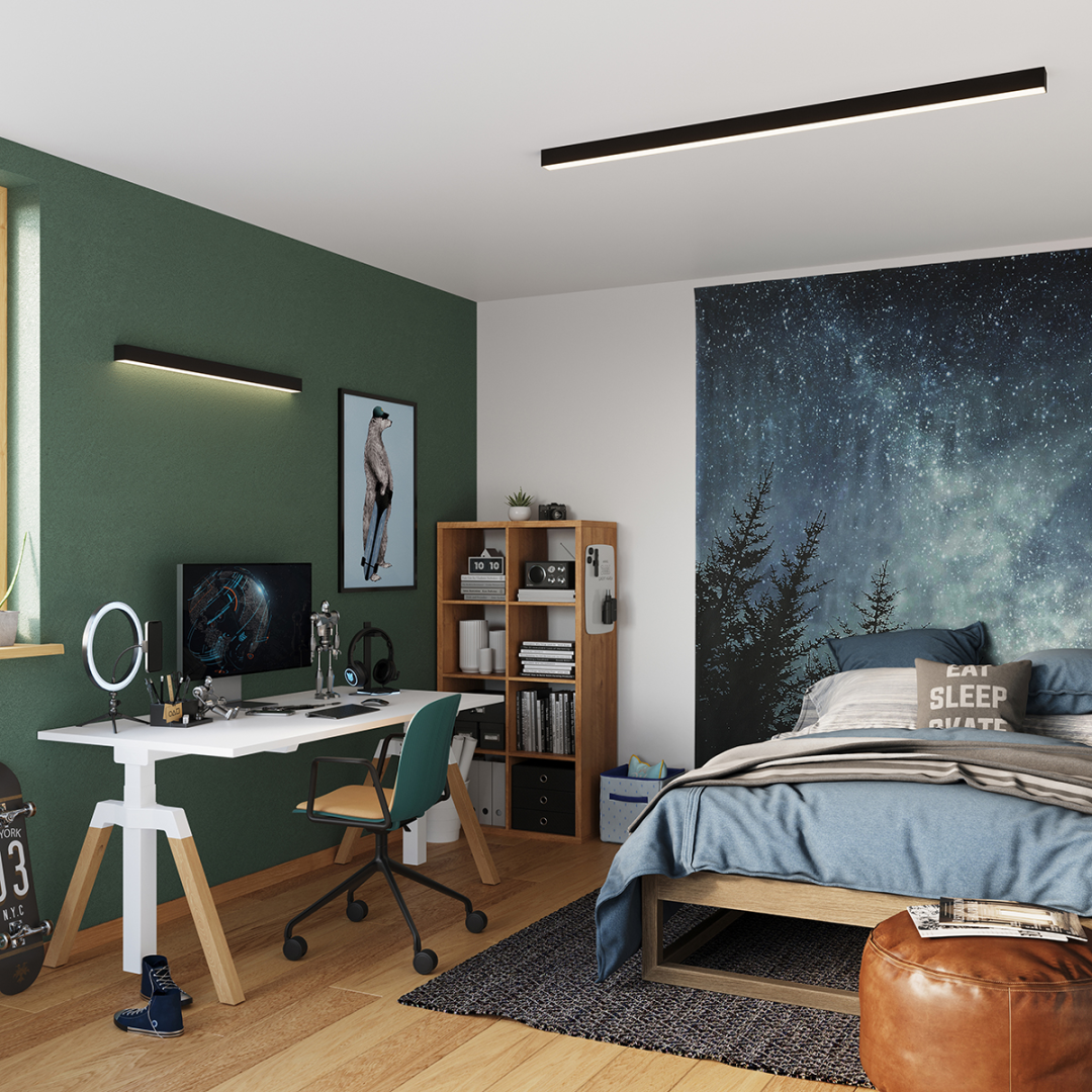 Plafon PINNE 117 czarny 3000K - 14458