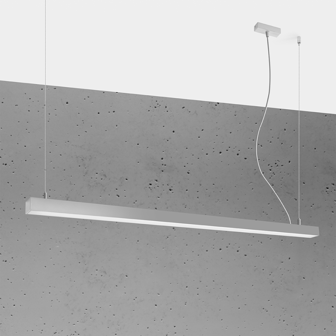 Lampa wisząca PINNE 150 szara 3000K - 14540