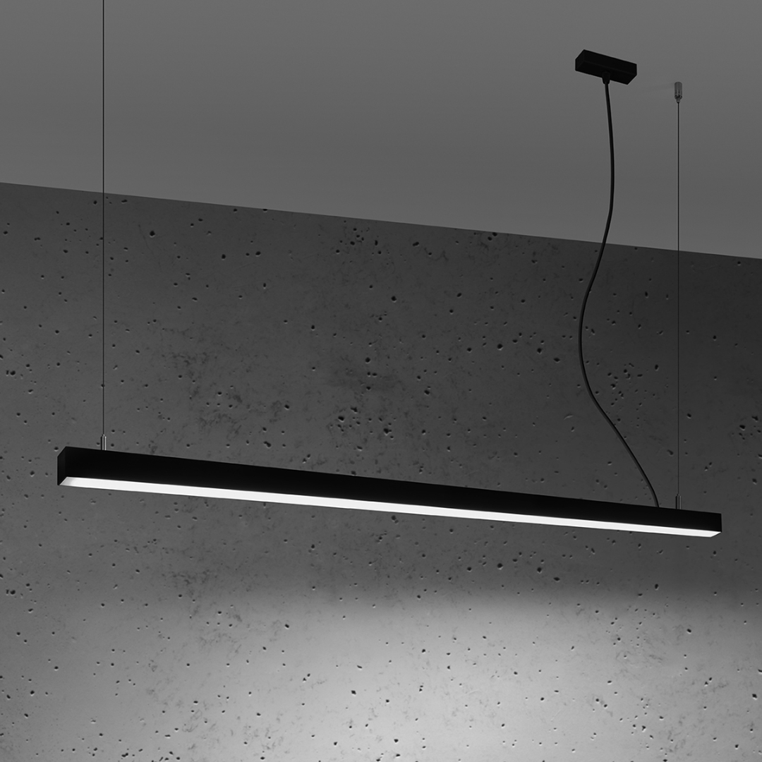 Lampa wisząca PINNE 150 czarna 4000K - 14567