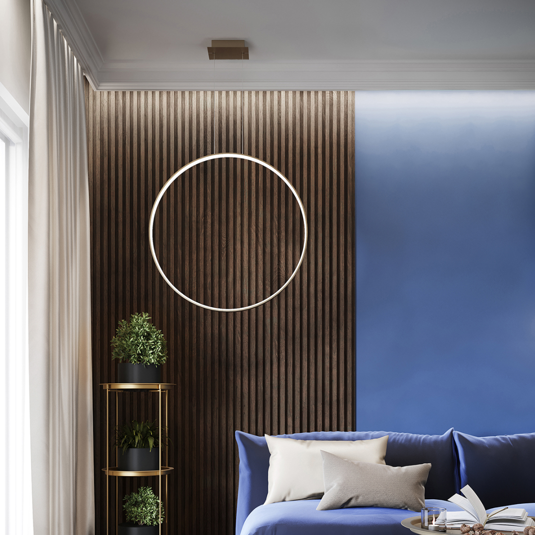 Lampa wisząca RIO 78 złota LED 4000K - 15247