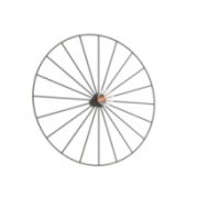 Kinkiet / Plafon SIRKEL 45 czarny