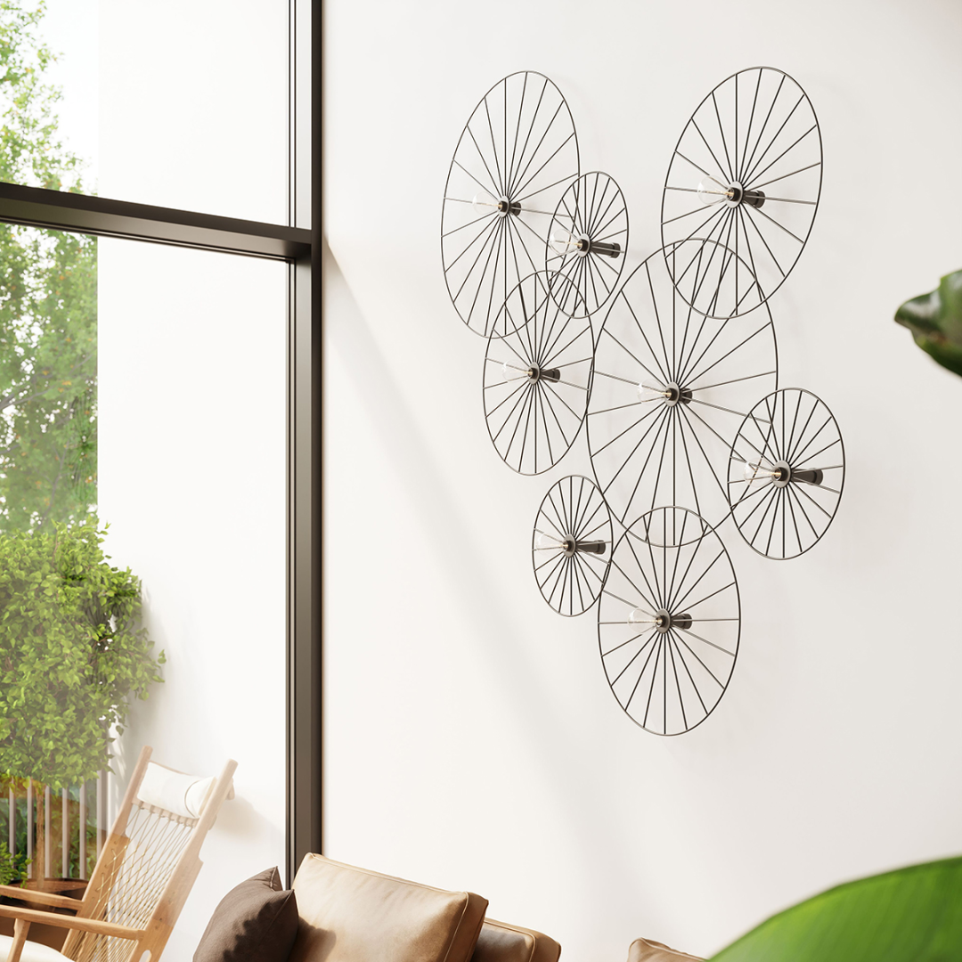 Kinkiet / Plafon SIRKEL 45 czarny - 15271