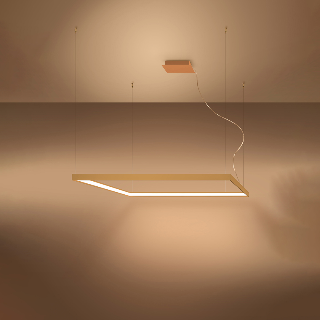 Żyrandol NELYA L złoty LED 3000K - 15396