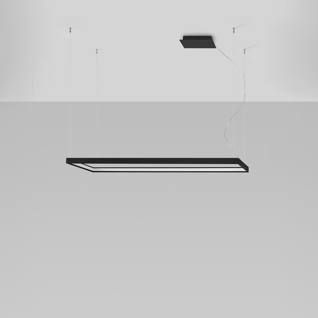 Żyrandol TUULA L czarny LED 3000K - 15523