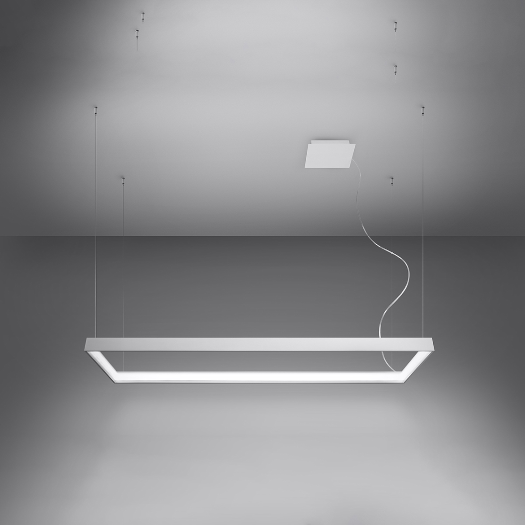 Żyrandol TUULA L biały LED 4000K - 15549