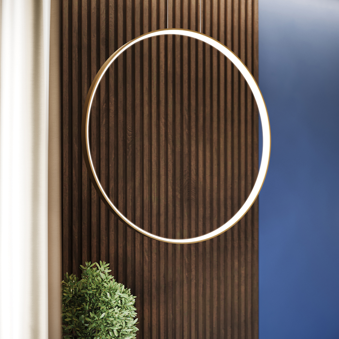 Lampa wisząca RIO 78 złota LED 3000K - 15622