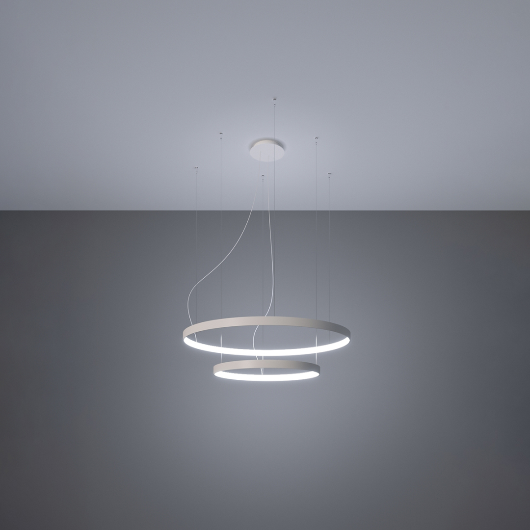 Żyrandol RIO 2 55/78 biały LED 4000K - 15655