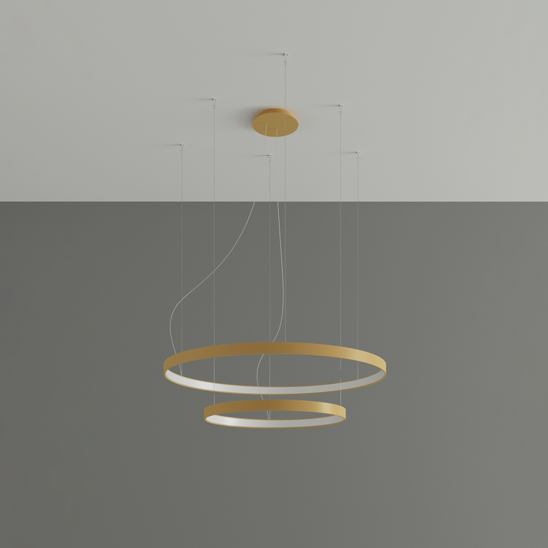 Żyrandol RIO 2 55/78 złoty LED 3000K - 16064