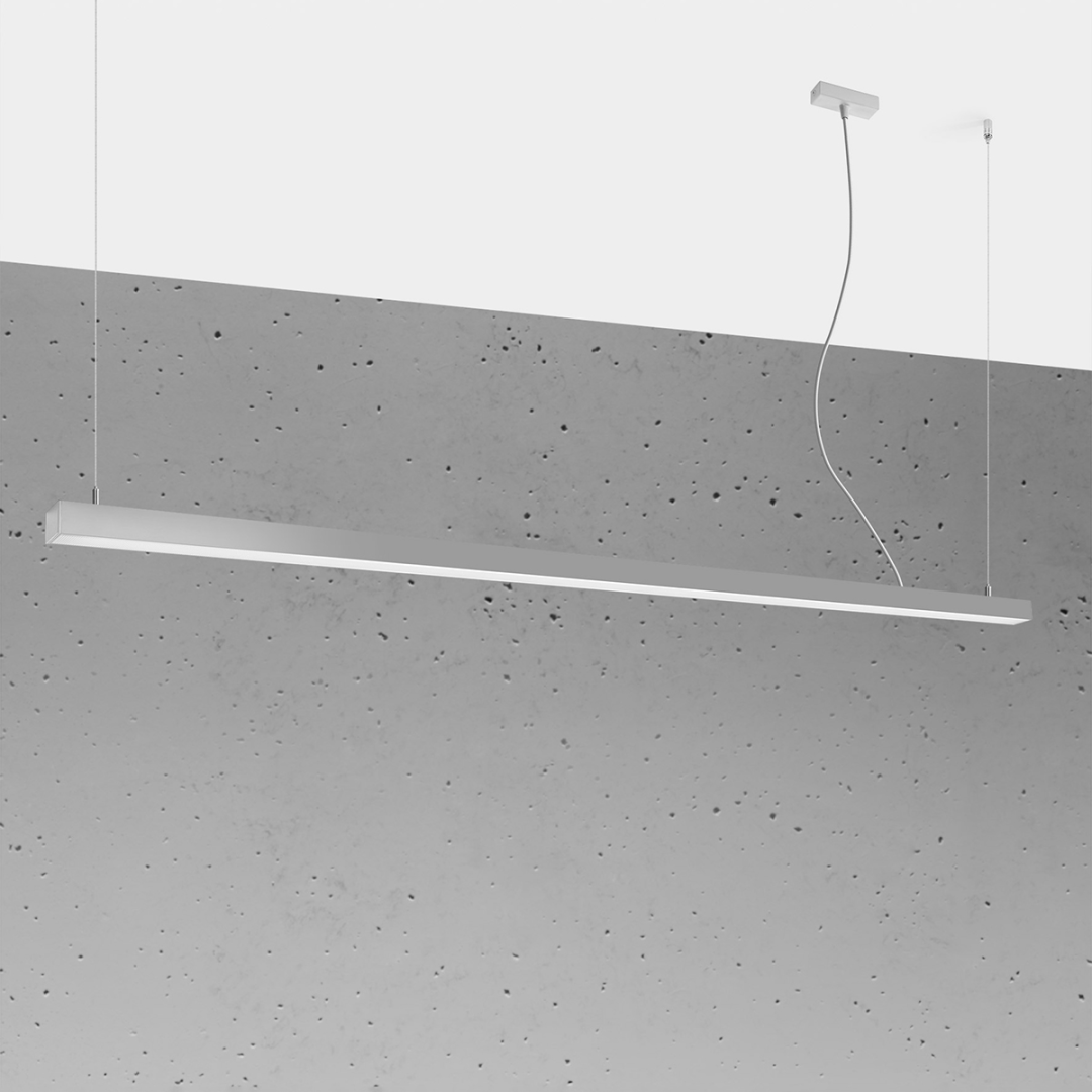 Lampa wisząca PINNE 200 szara 4000K - 16327