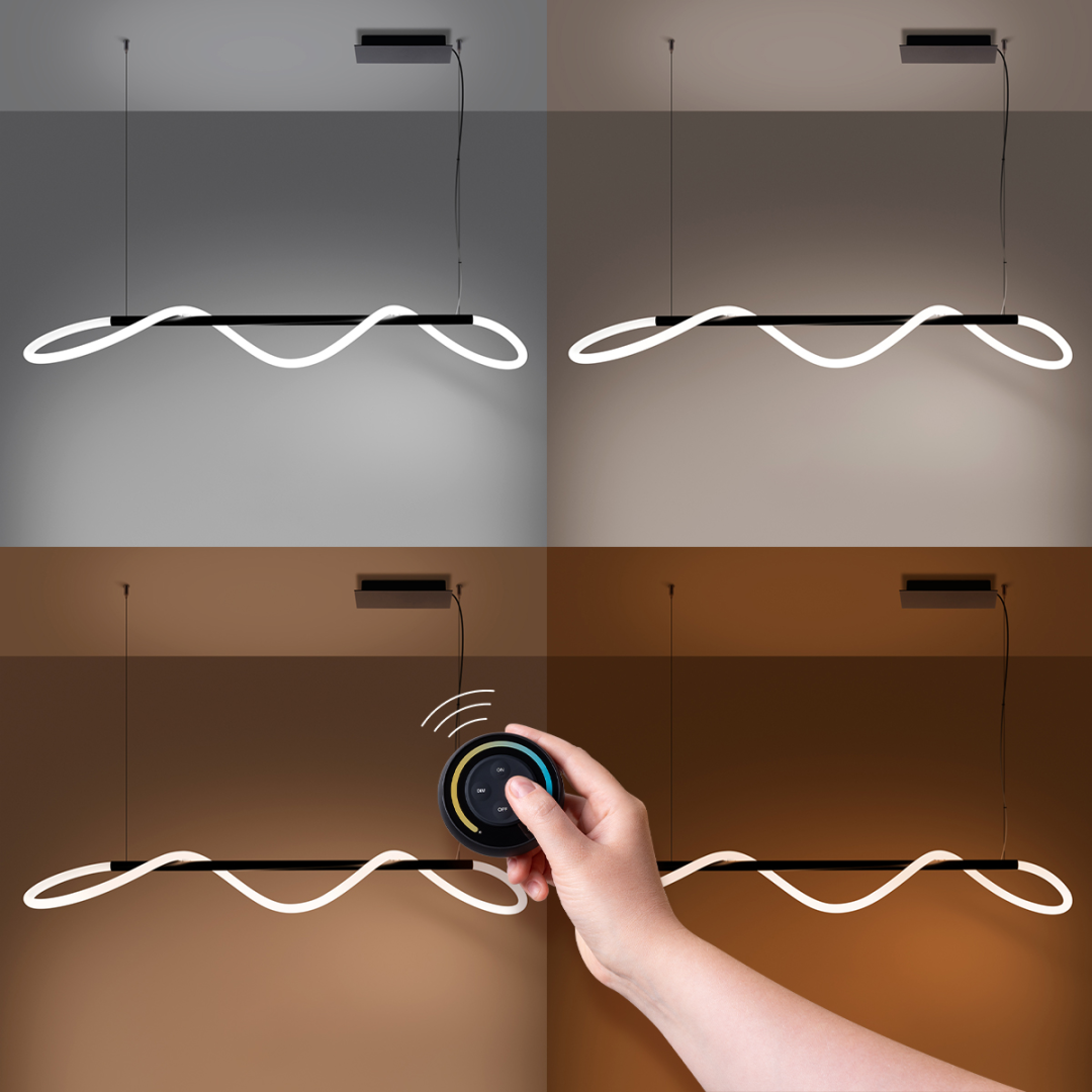 Lampa wisząca GALAKSE 148 czarna LED 2700-6500K - 16624