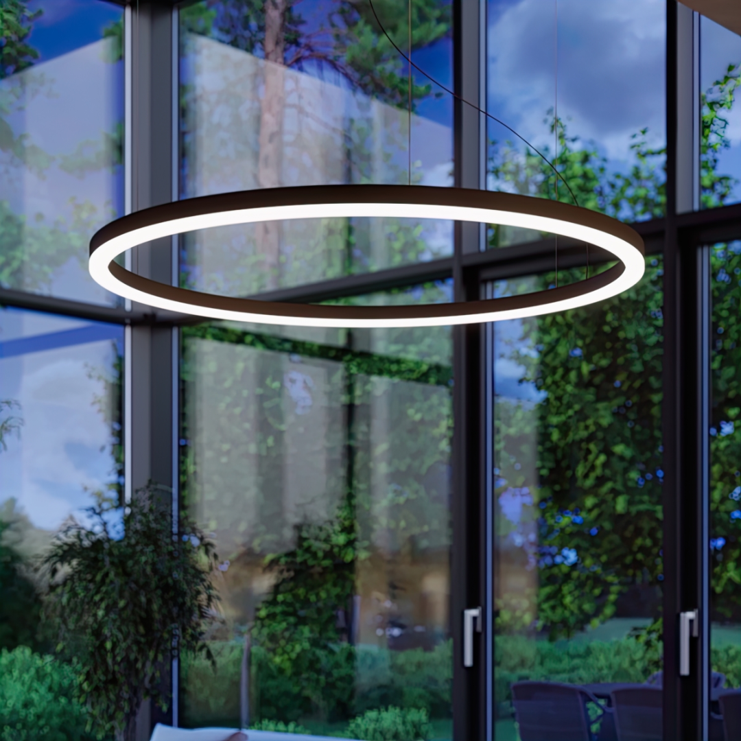 Żyrandol ODA 80 czarny LED 3000K - 16648