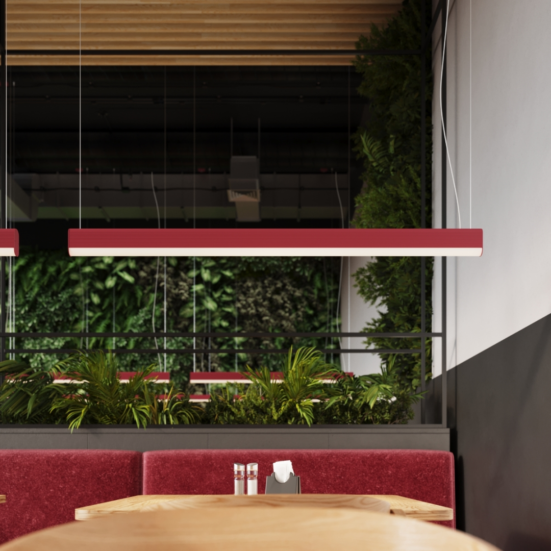 Lampa wisząca FARGE różowa LED 4000K - 16796