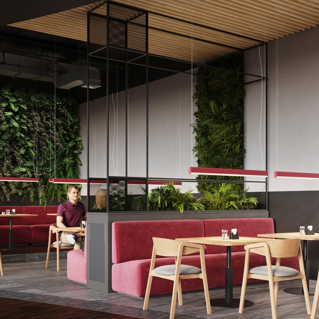 Lampa wisząca FARGE różowa LED 4000K - 16797