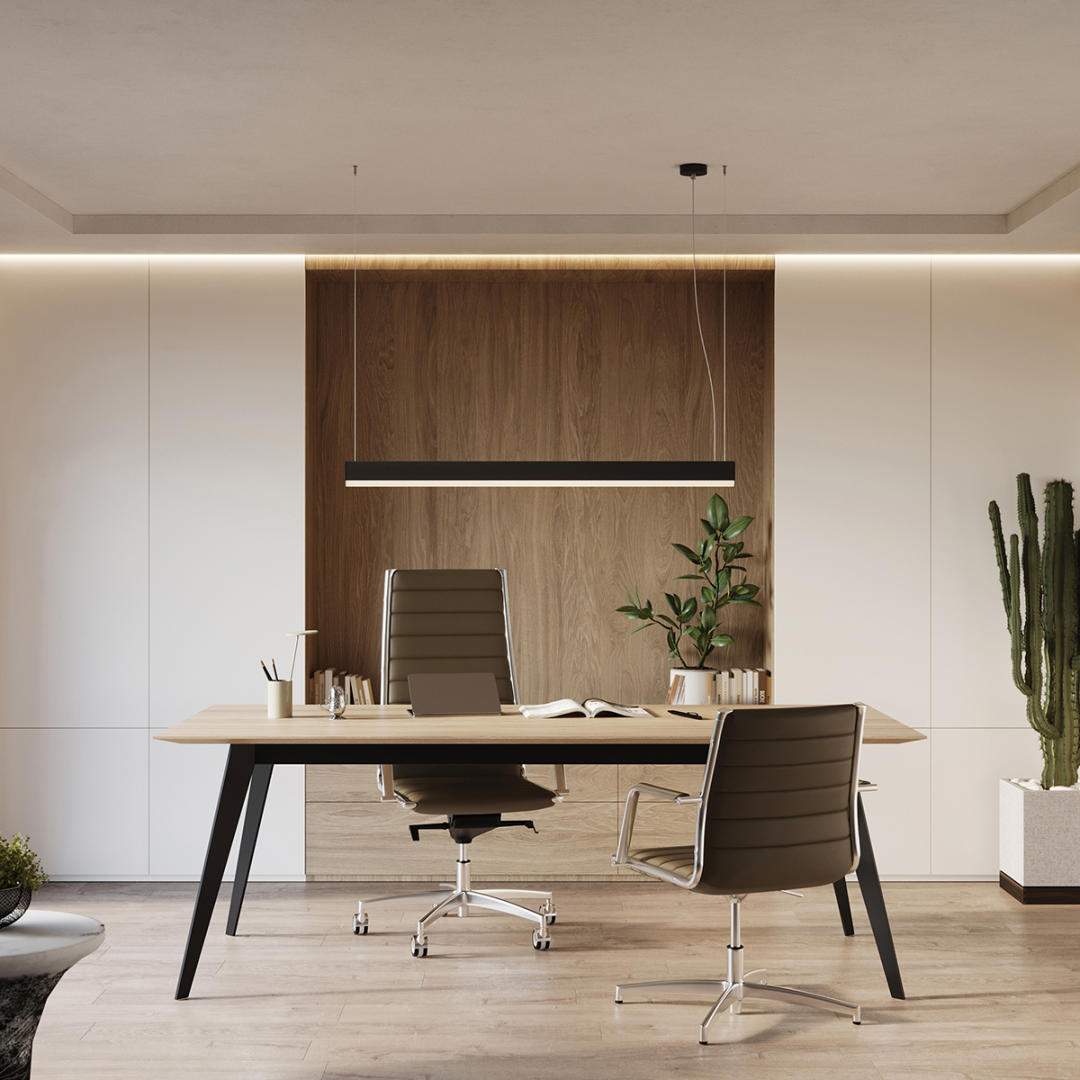 Lampa wisząca FARGE czarna LED 4000K - 16810