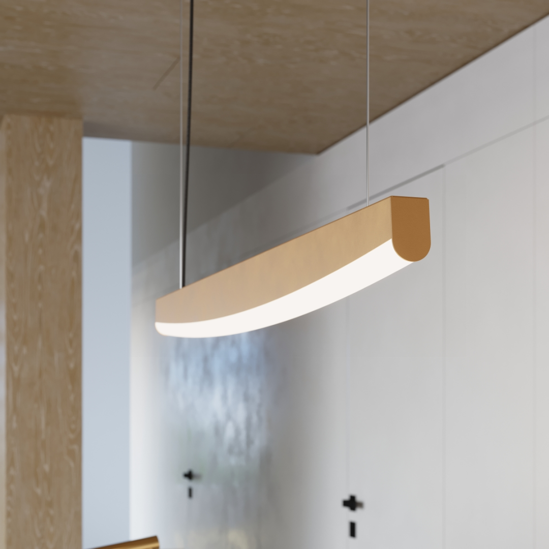 Lampa wisząca JORUN 120 złota LED 4000K - 16981