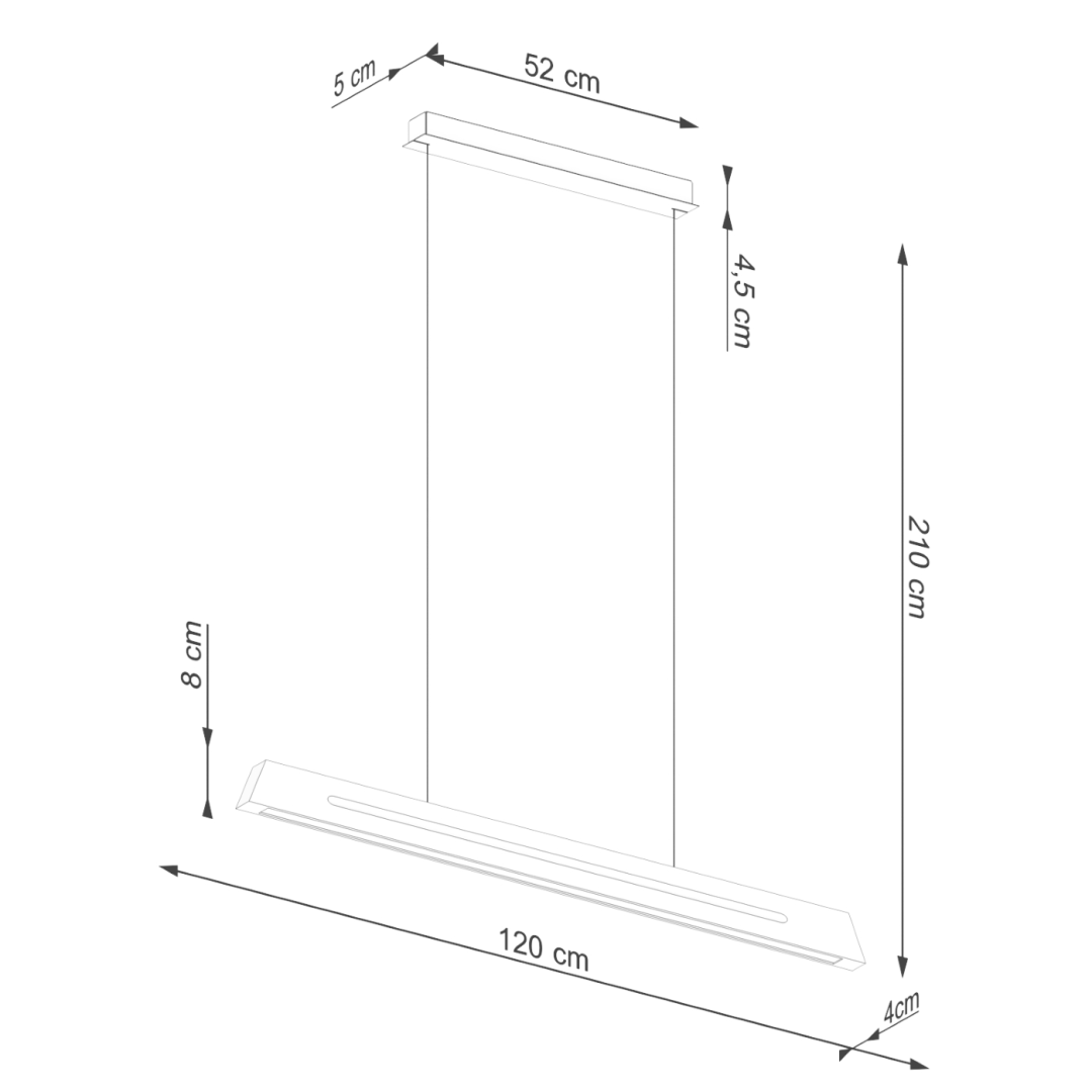 Lampa wisząca SKOG 150 LED 3000K - 17298