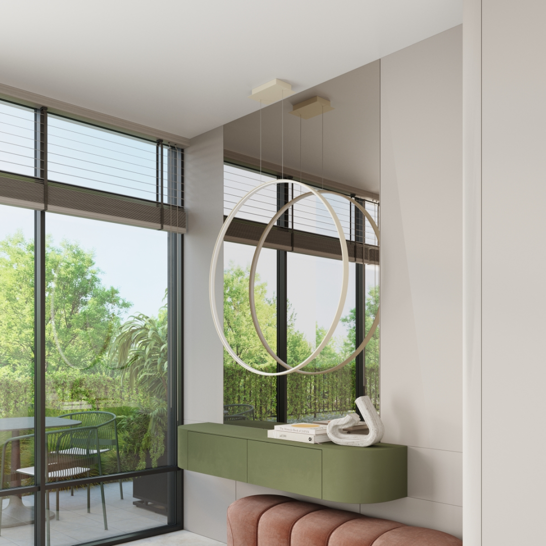 Lampa wisząca RIO 55 beżowa LED 3000K - 17462