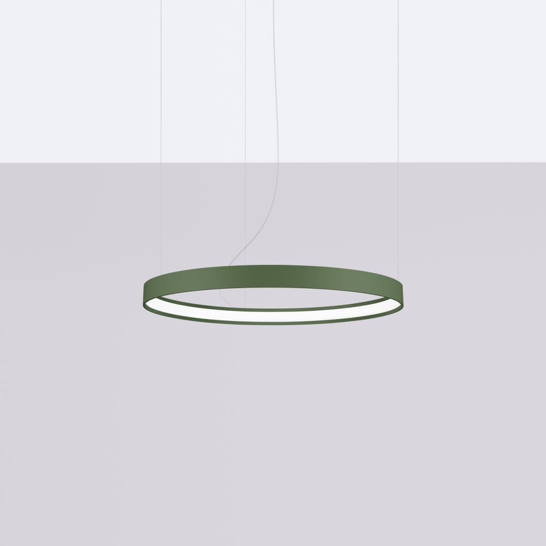 Żyrandol RIO 55 zielona oliwka LED 3000K - 17644