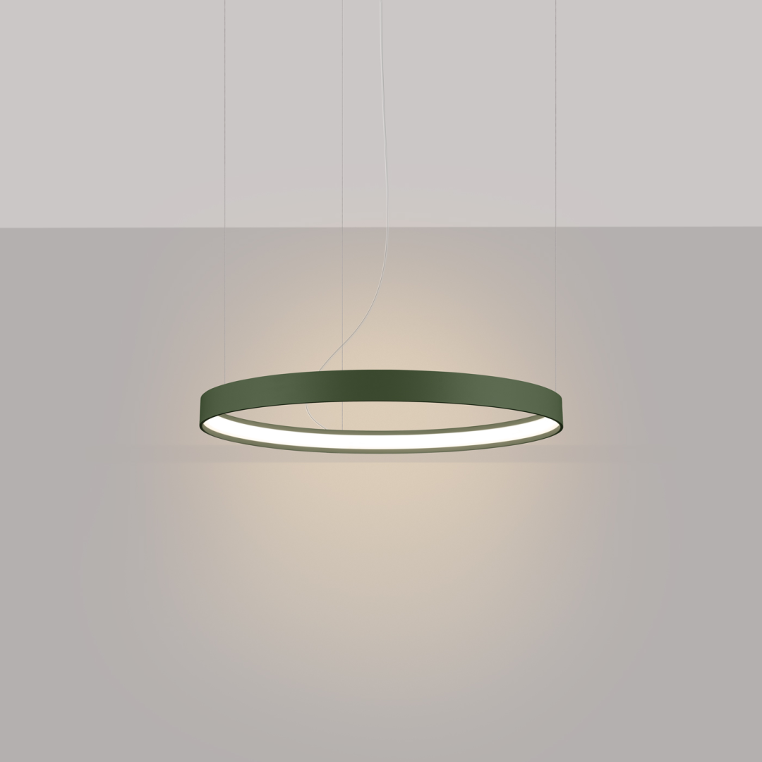 Żyrandol RIO 55 zielona oliwka LED 3000K - 17645