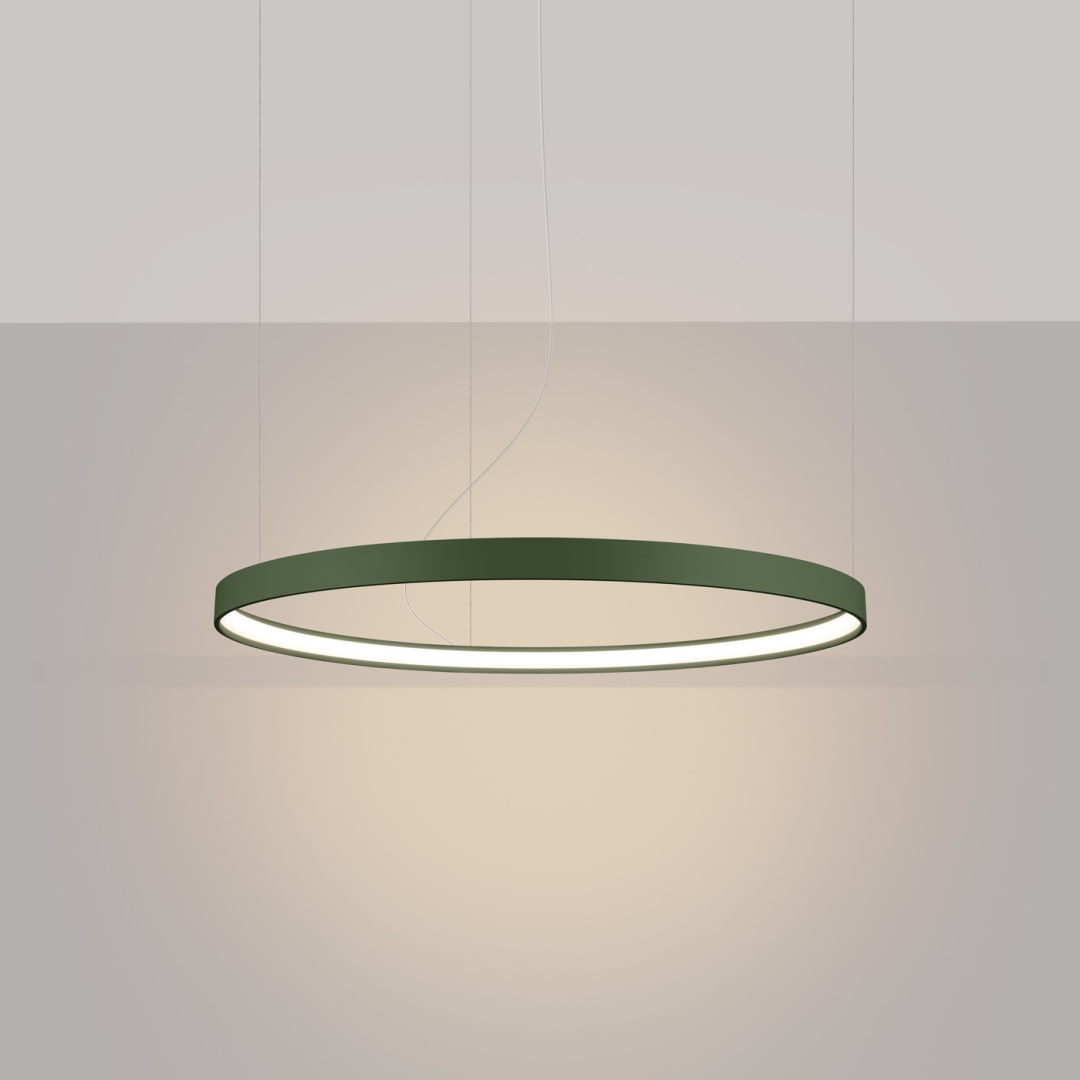 Żyrandol RIO 78 zielona oliwka LED 3000K - 17659