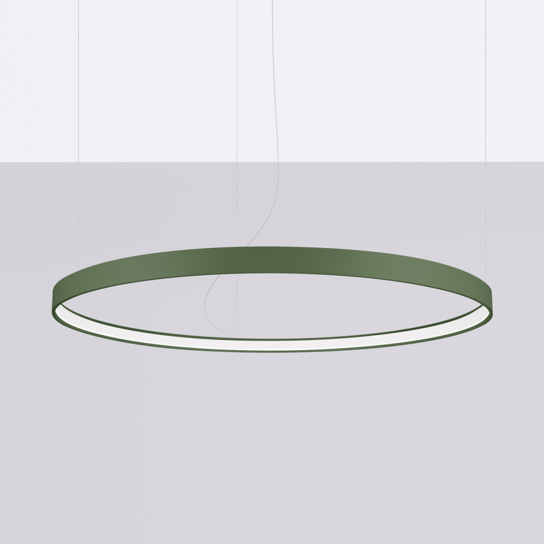 Żyrandol RIO 110 zielona oliwka LED 3000K - 17672