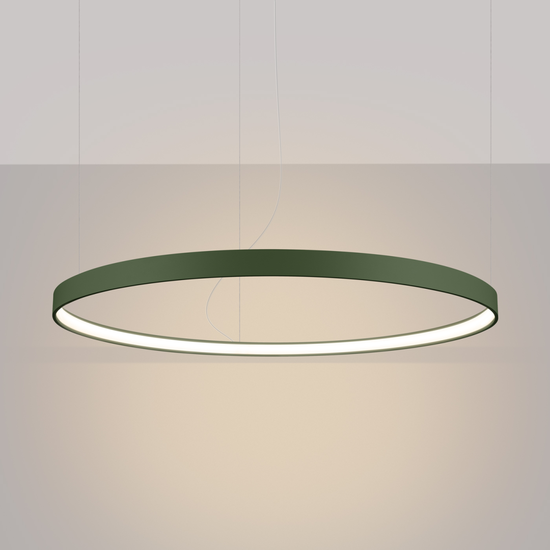 Żyrandol RIO 110 zielona oliwka LED 3000K - 17673