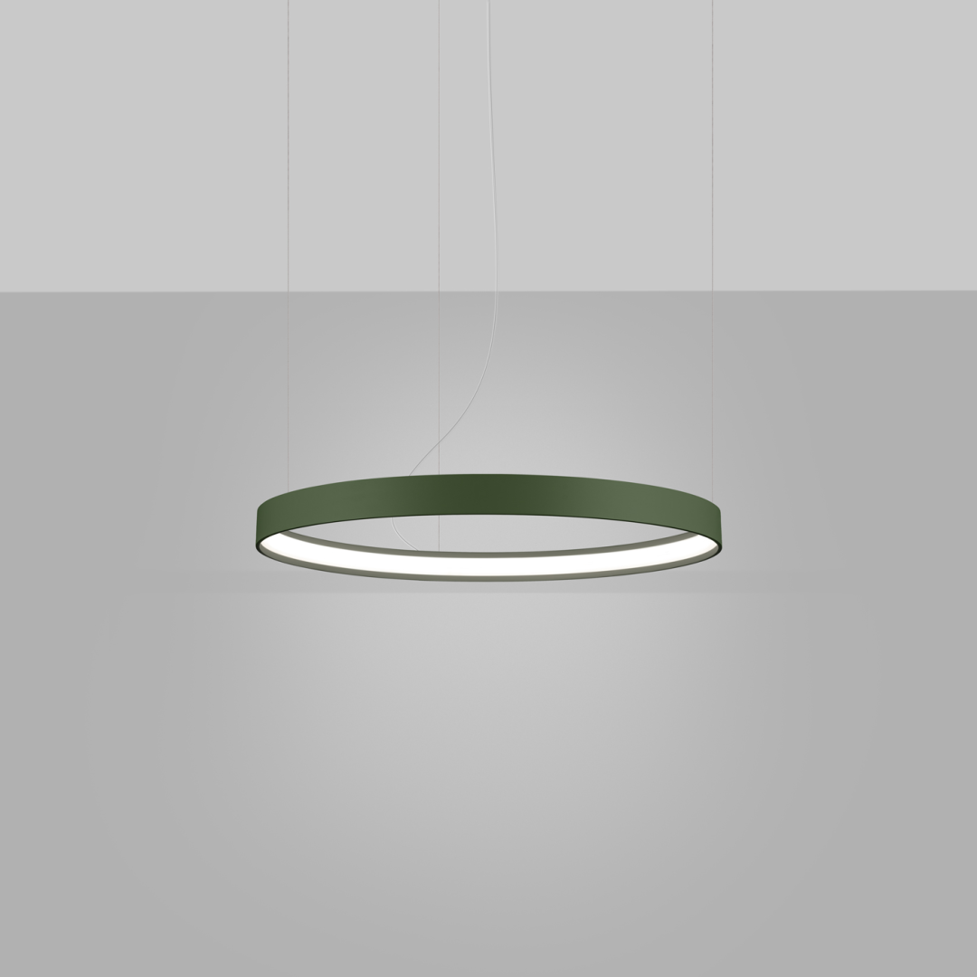 Żyrandol RIO 55 zielona oliwka LED 4000K - 17687