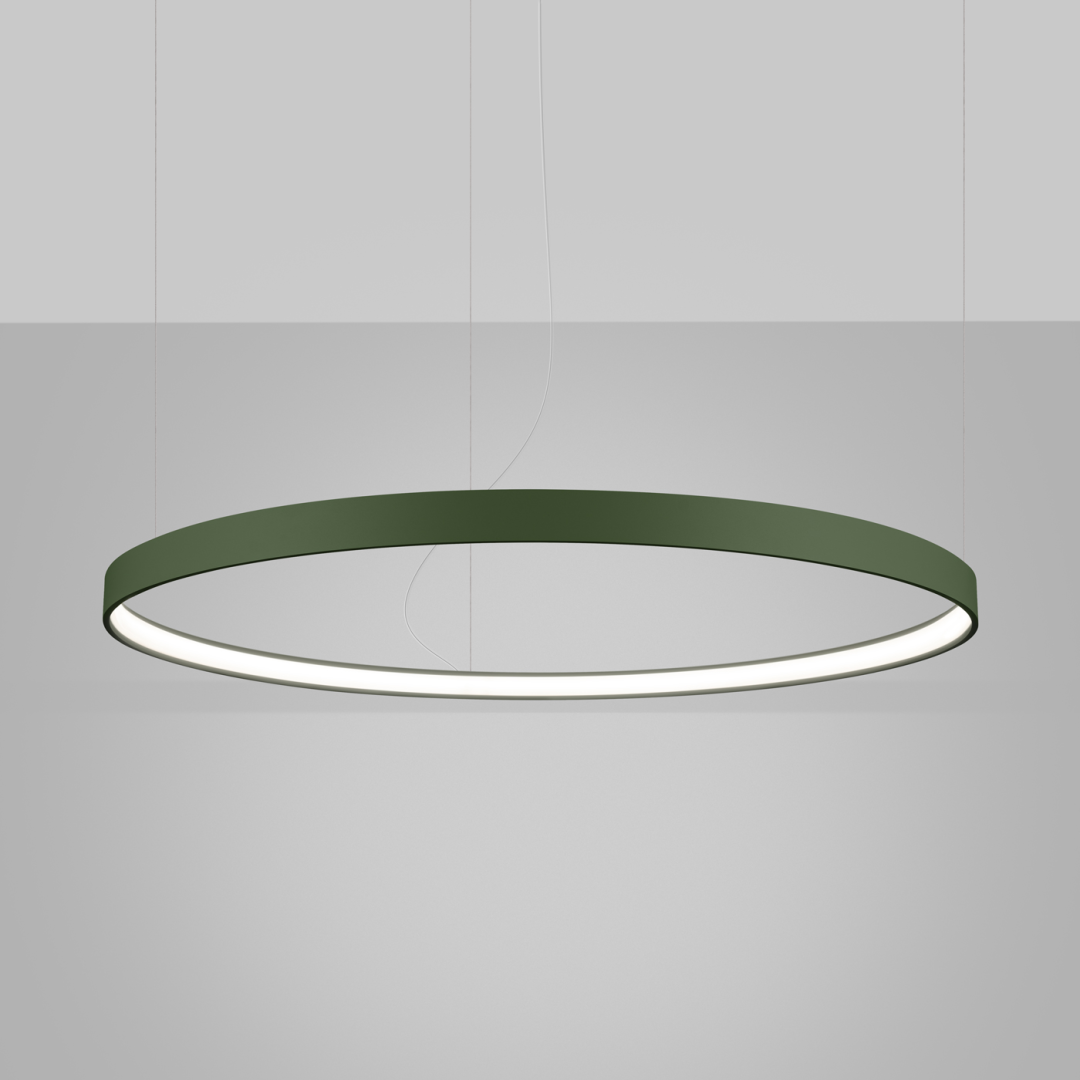 Żyrandol RIO 110 zielona oliwka LED 4000K - 17715