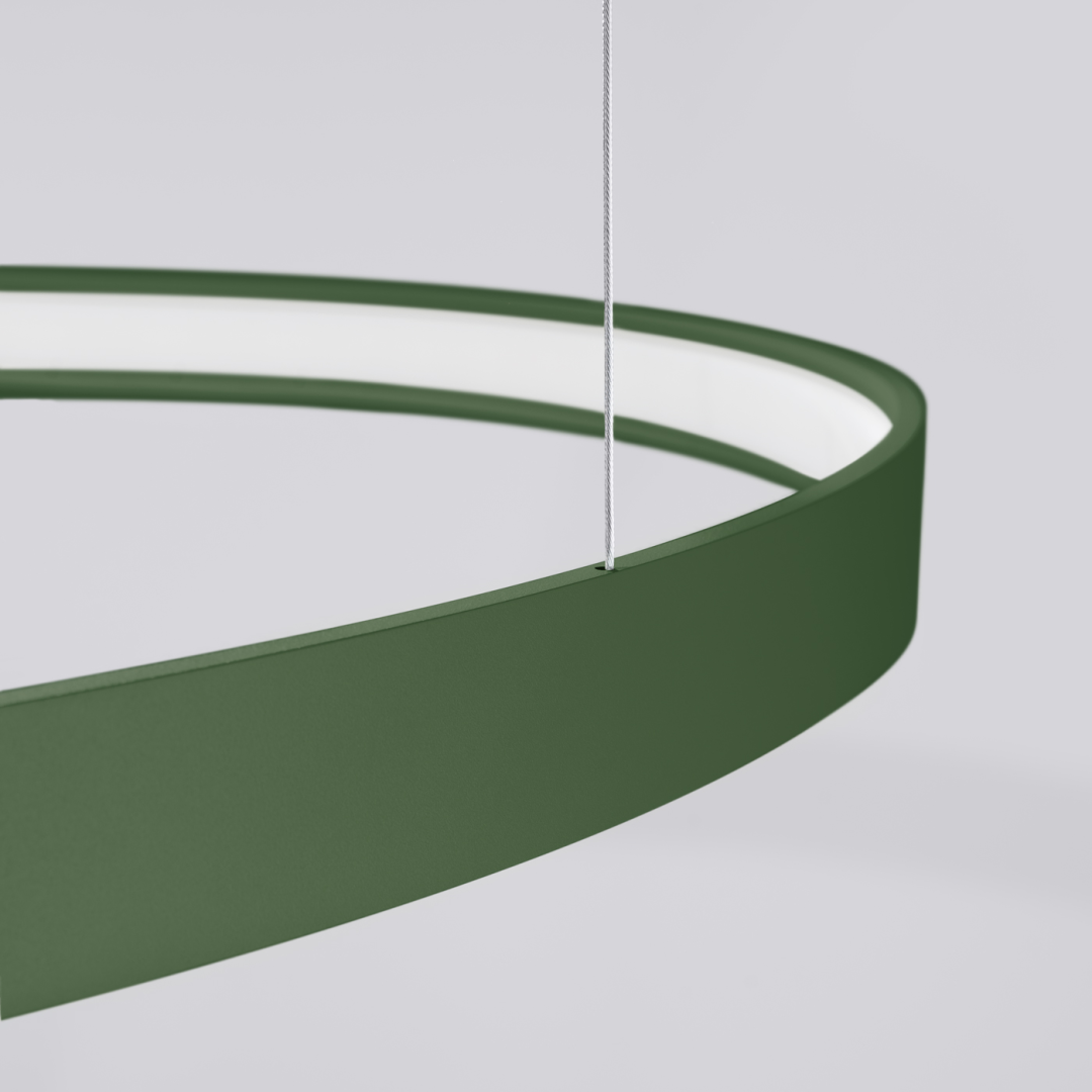 Żyrandol RIO 110 zielona oliwka LED 4000K - 17718