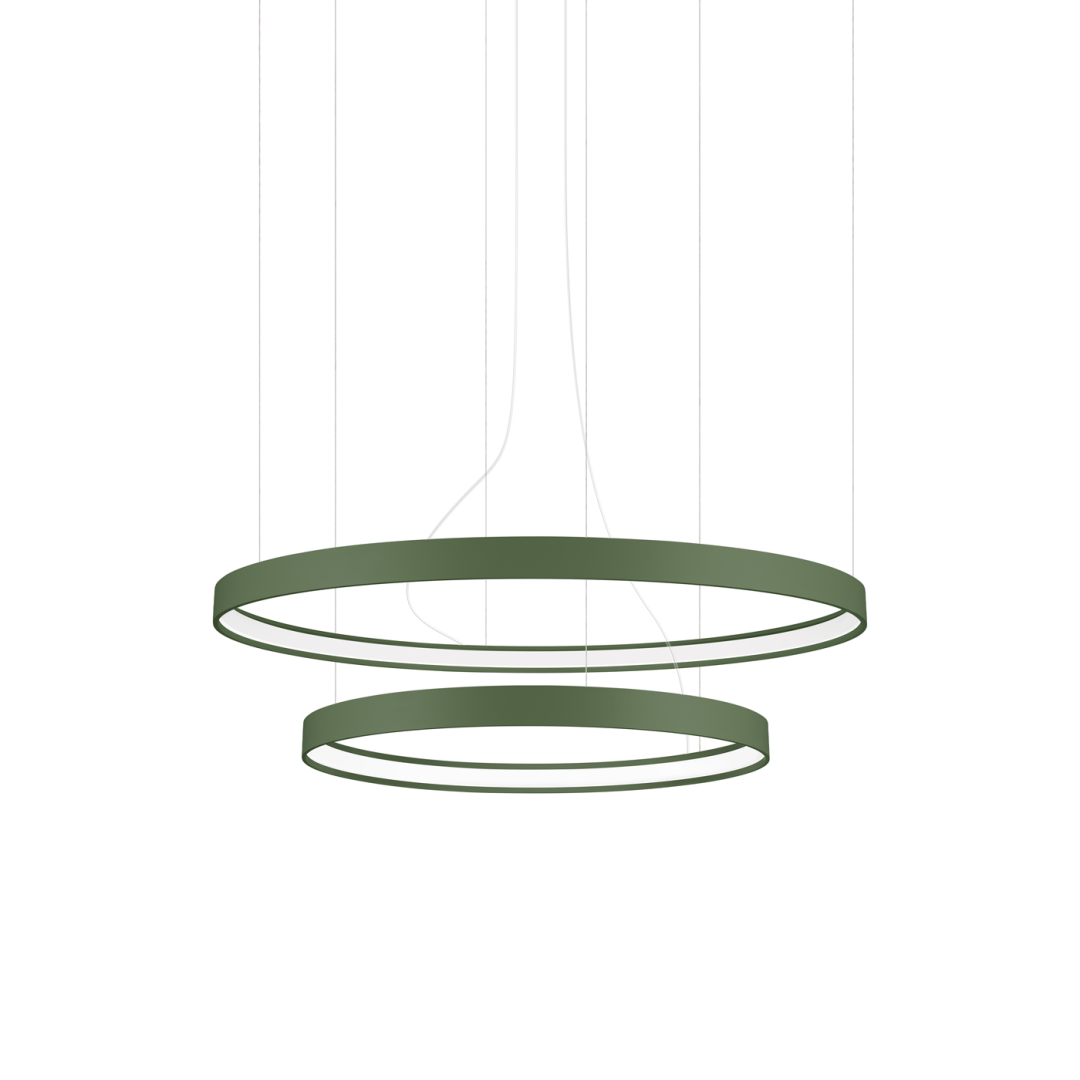 Żyrandol RIO 2 55/78 zielona oliwka LED 3000K - 17724