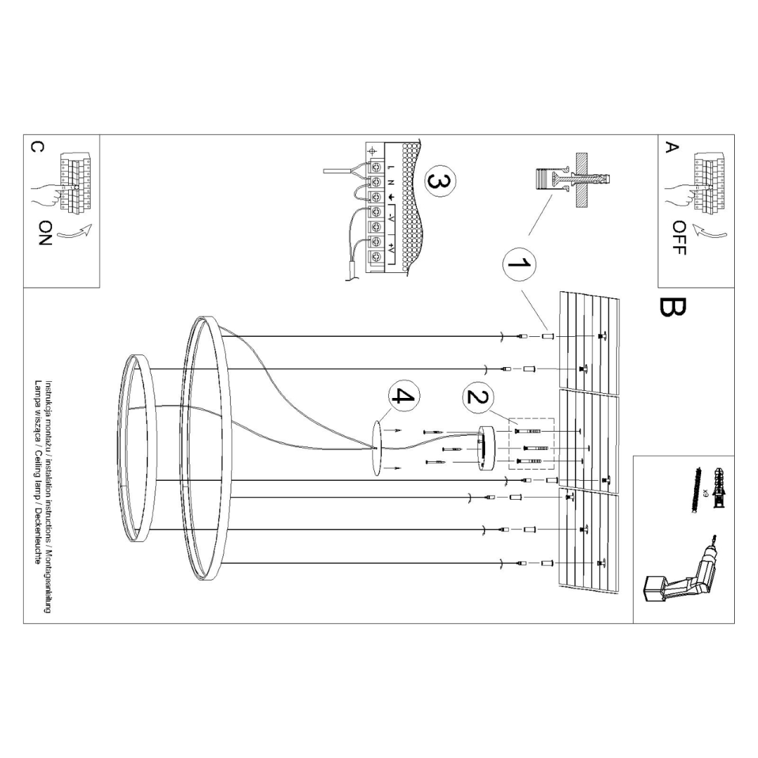 Żyrandol RIO 2 55/78 zielona oliwka LED 3000K - 17736