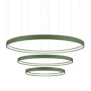 Żyrandol RIO 3 55/78/110 zielona oliwka LED 3000K