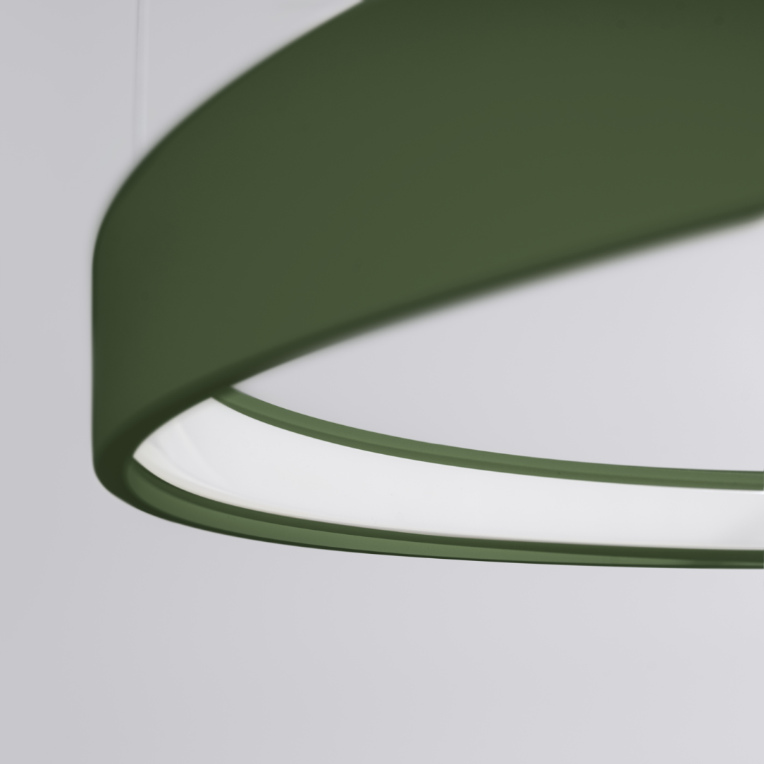 Żyrandol RIO 2 55/78 zielona oliwka LED 4000K - 17761