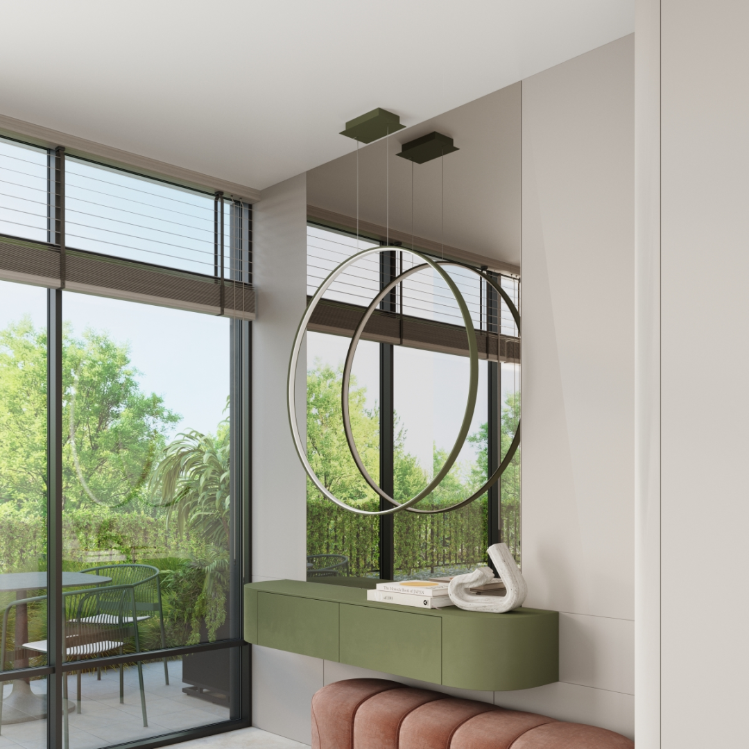 Lampa wisząca RIO 55 zielona oliwka LED 3000K - 17782