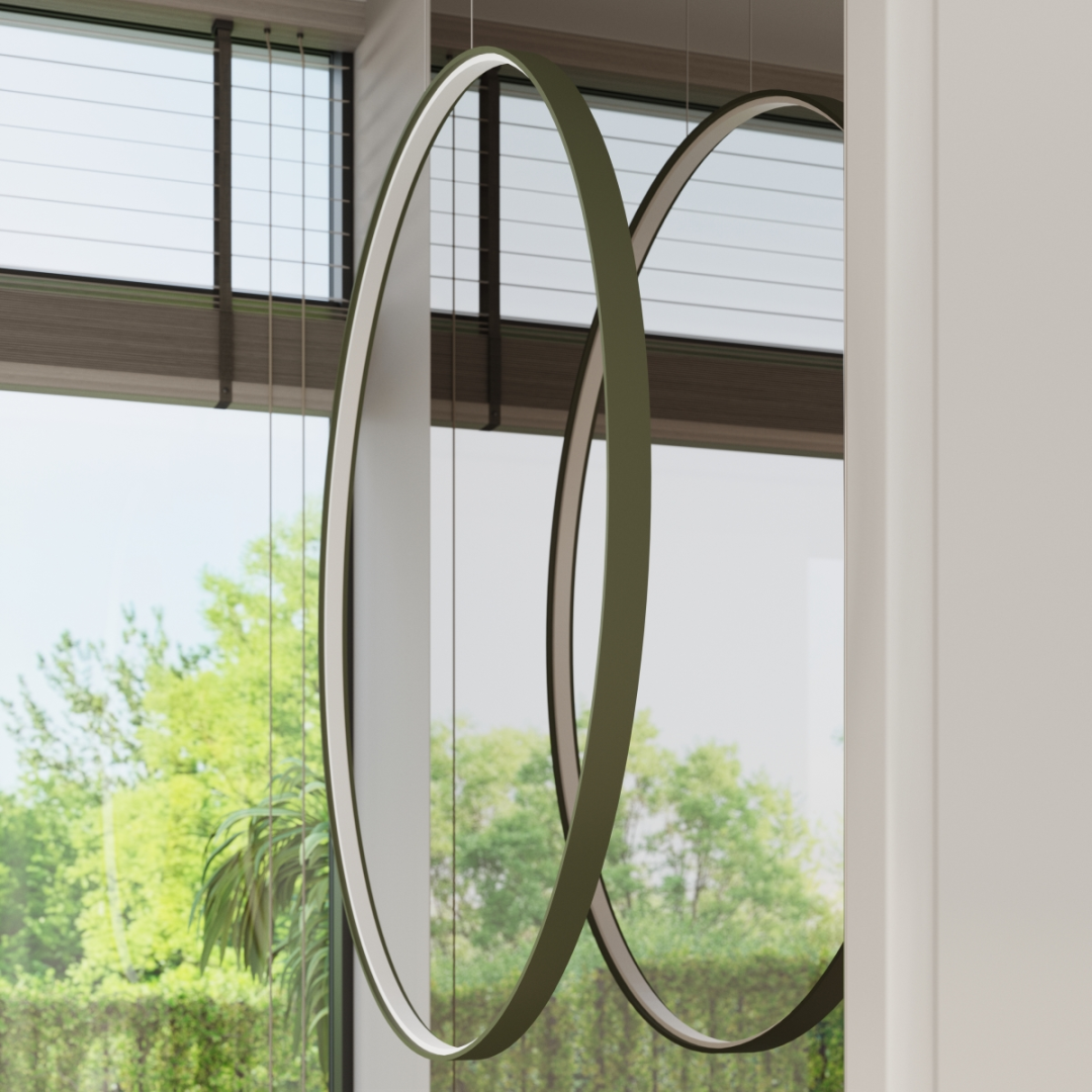 Lampa wisząca RIO 78 zielona oliwka LED 4000K - 17843