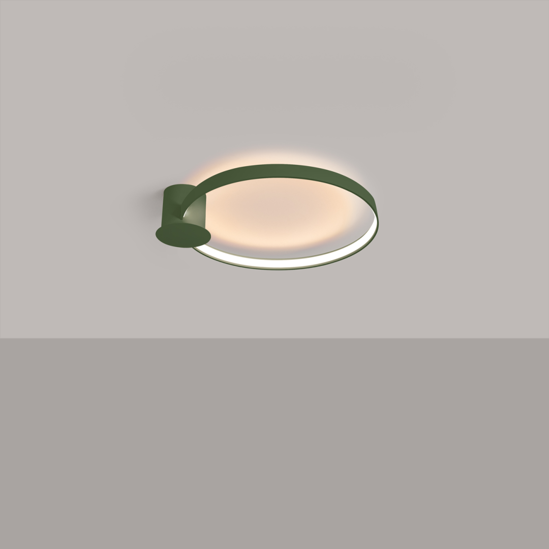 Plafon RIO 55 zielony oliwkowy LED 3000K - 17875