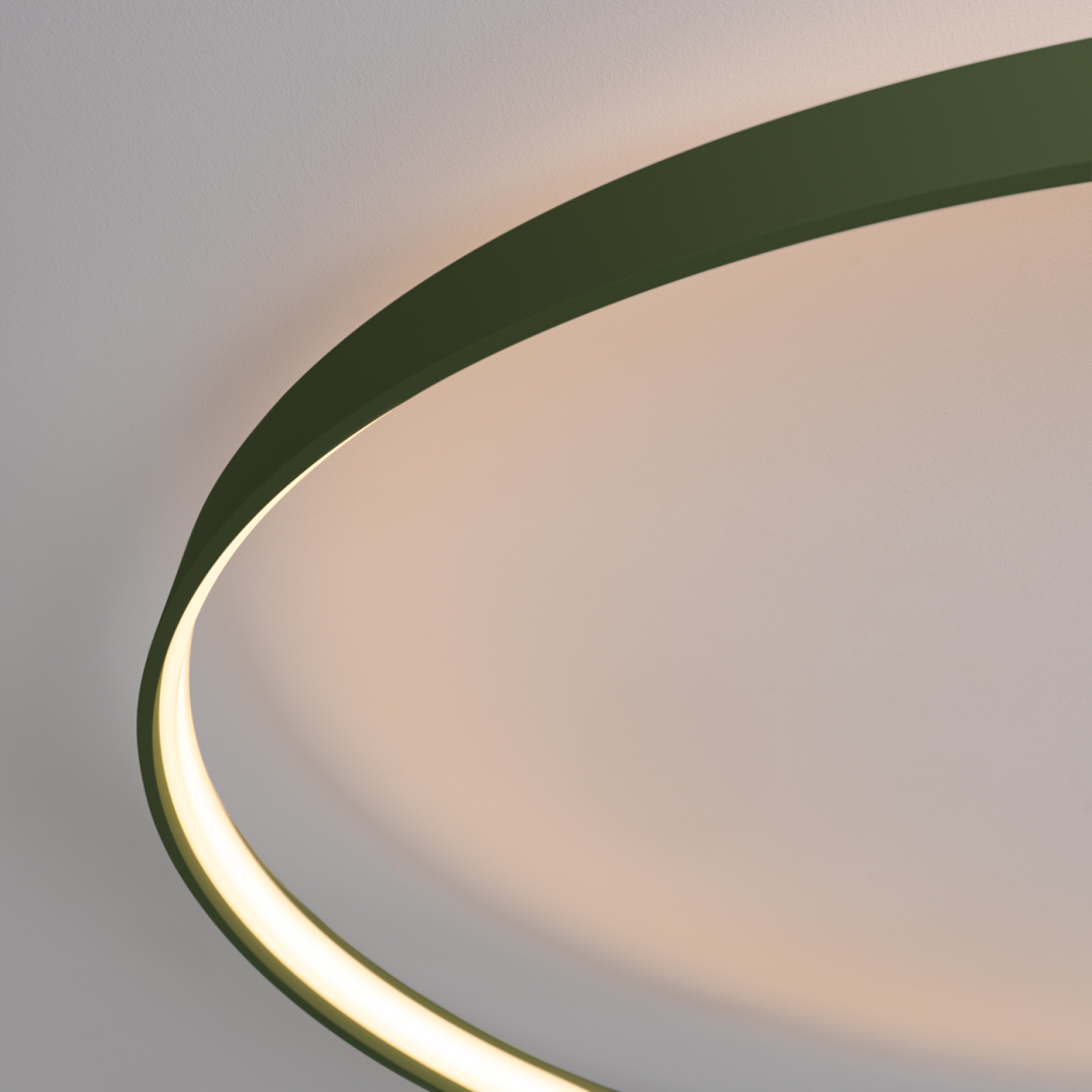 Plafon RIO 55 zielony oliwkowy LED 3000K - 17880