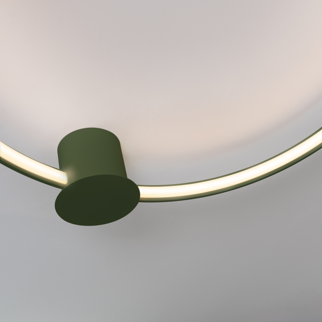 Plafon RIO 78 zielony oliwkowy LED 3000K - 17893