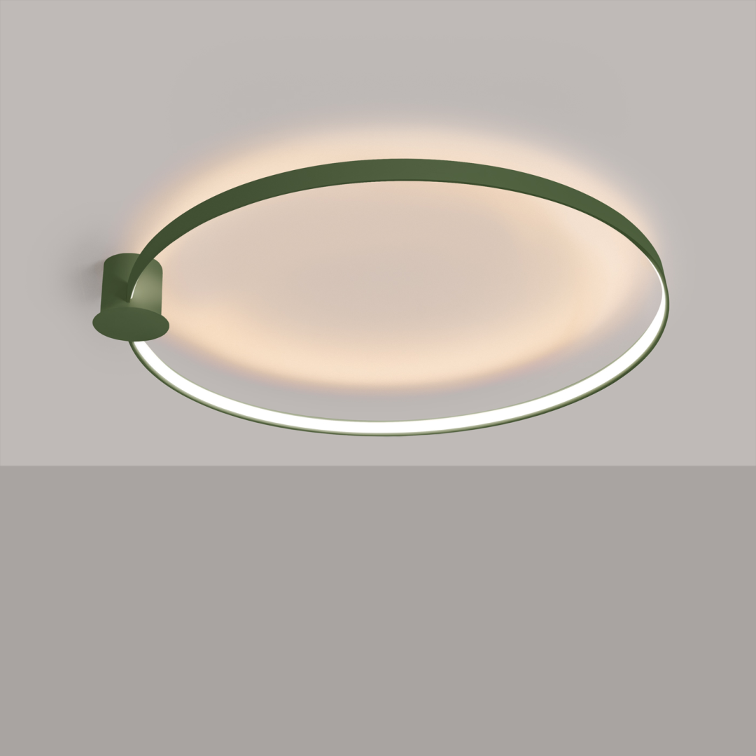 Plafon RIO 110 zielony oliwkowy LED 3000K - 17905